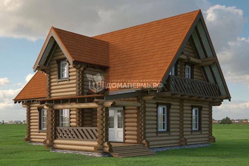  Дом из бревна ОБ-202