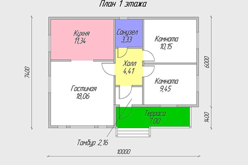 Витезь Д-2К 7.4х10.0 м Витезь Д-2К 7.4х10.0 м