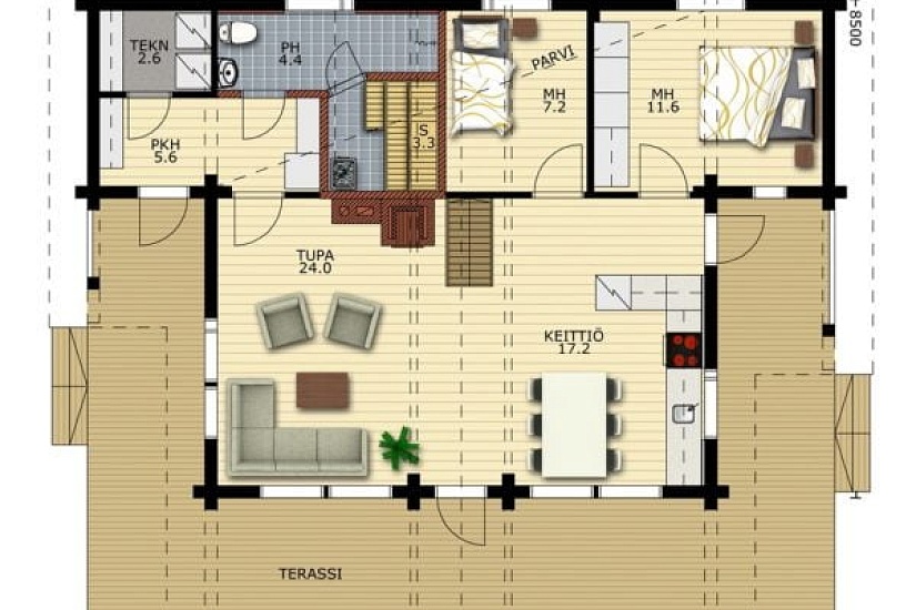 Дом из бруса Павловка 97