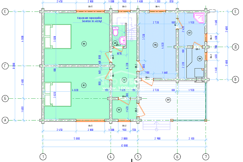 Дом -баня 2404