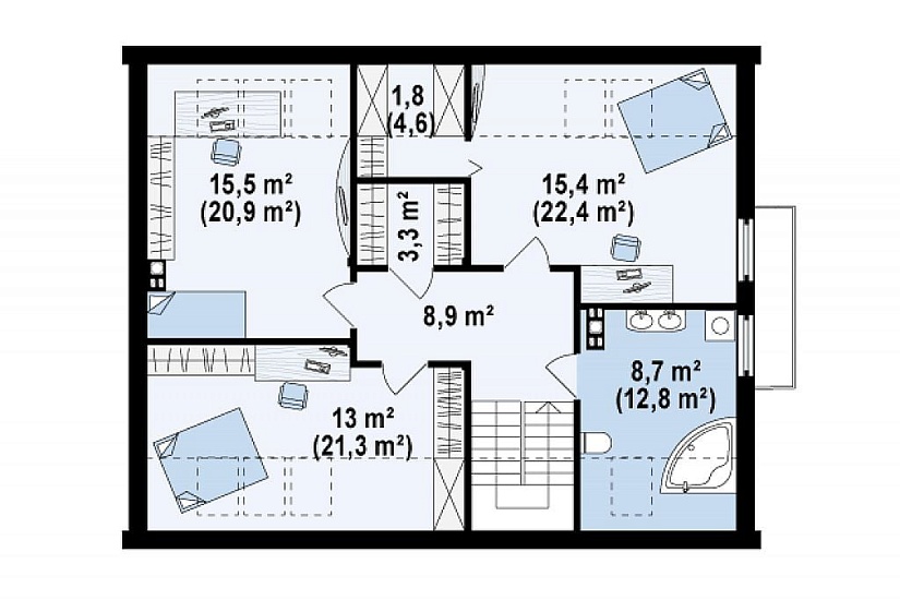 ДОМ ИЗ ГАЗОБЕТОНА ГД-161