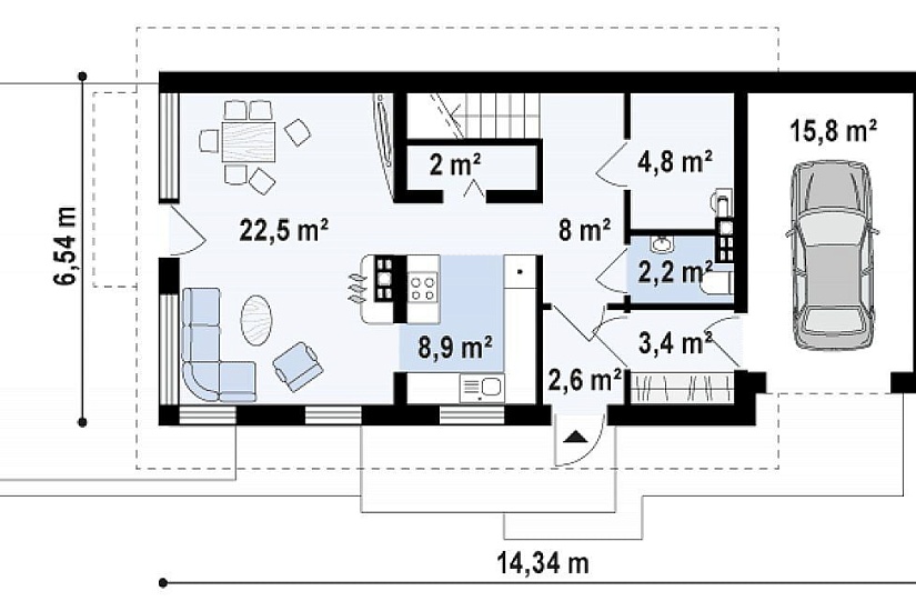 ДОМ ИЗ ГАЗОБЕТОНА ГД-136б