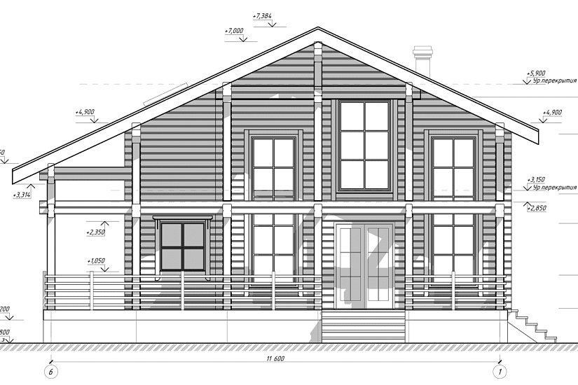 Дом-брус230х188мм-13300х11600мм-1,5эт-АР-КР Дом-брус230х188мм-13300х11600мм-1,5эт-АР-КР