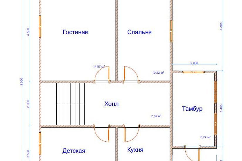 Дом из бруса №28