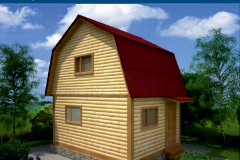 Каркасный дом 4х5 К1П2