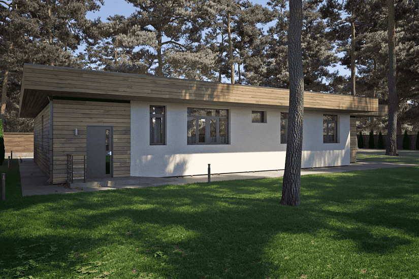 Дом-блочный 300мм-20980х15317мм-1эт-АР