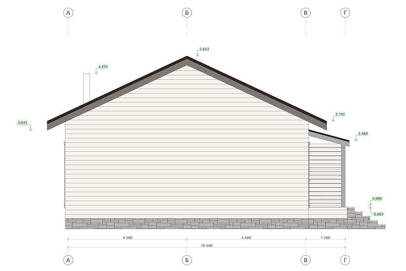 Дом-каркасный315мм-12000х10500мм-АР-КР Дом-каркасный315мм-12000х10500мм-АР-КР