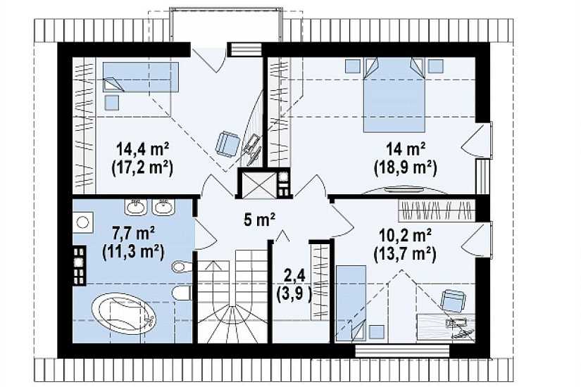 ДОМ ИЗ ГАЗОБЕТОНА ГД-123в