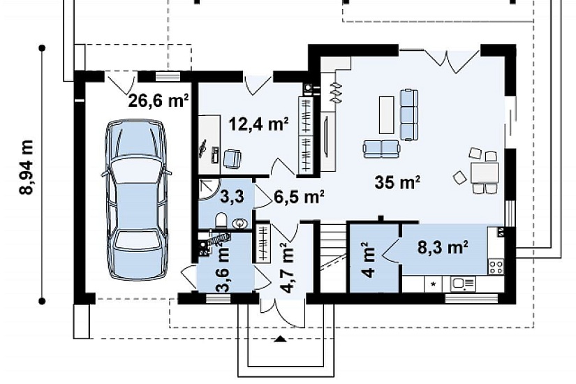 ДОМ ИЗ ГАЗОБЕТОНА ГД-165а