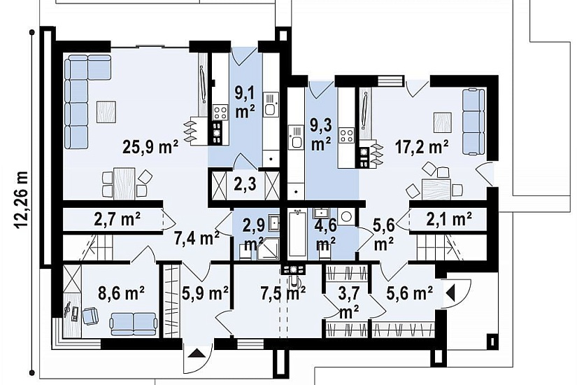 ДОМ ИЗ ГАЗОБЕТОНА ГД-205а