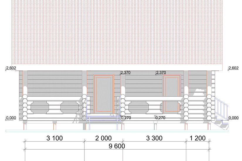 Дом-бревно260-10500х9600мм-1,5эт-АР