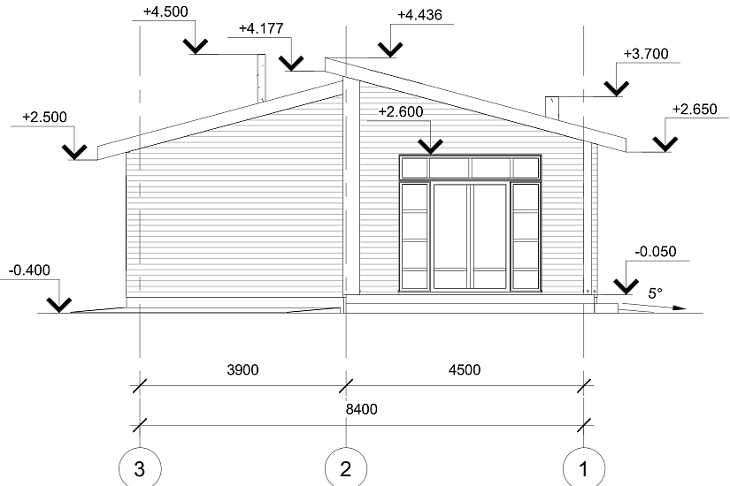 Дом-каркас200мм-8400х14500мм-1эт-АР