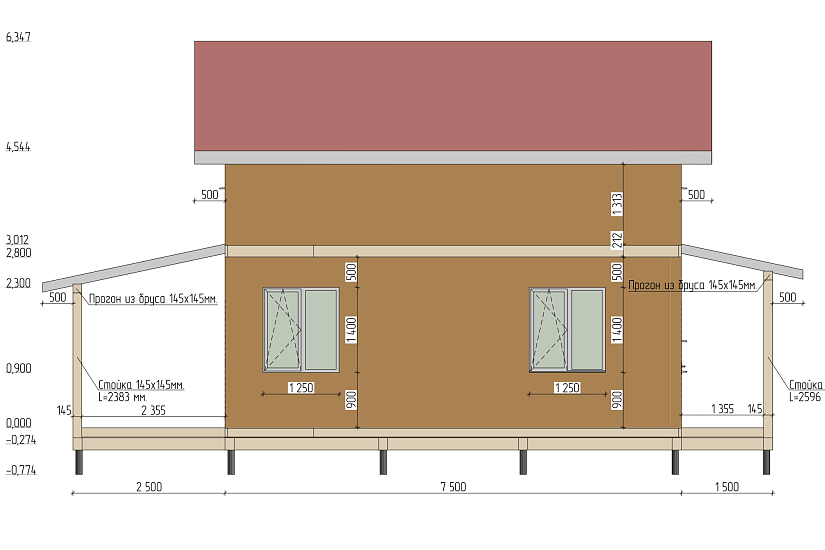 Дом-SIPпанели174мм-11428х7500мм-1,5эт-КР Дом-SIPпанели174мм-11428х7500мм-1,5эт-КР