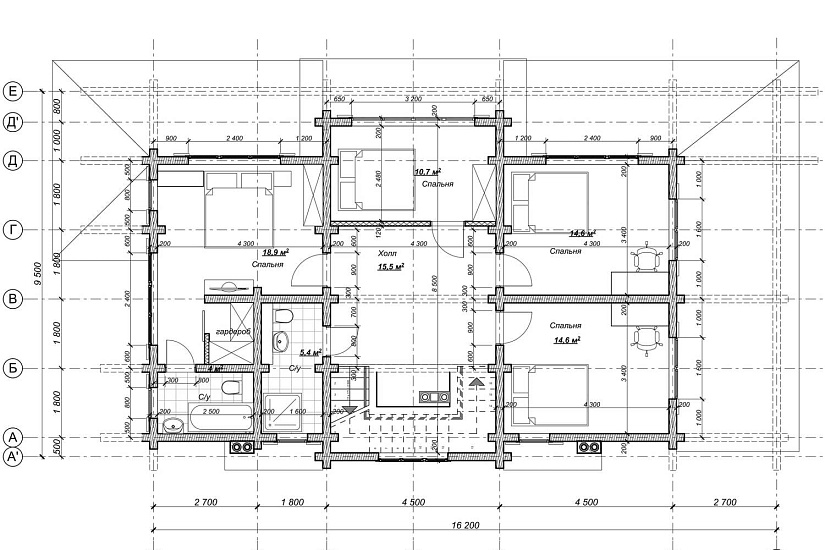 Дом-брус200х180-9000х16200-3эт-АР