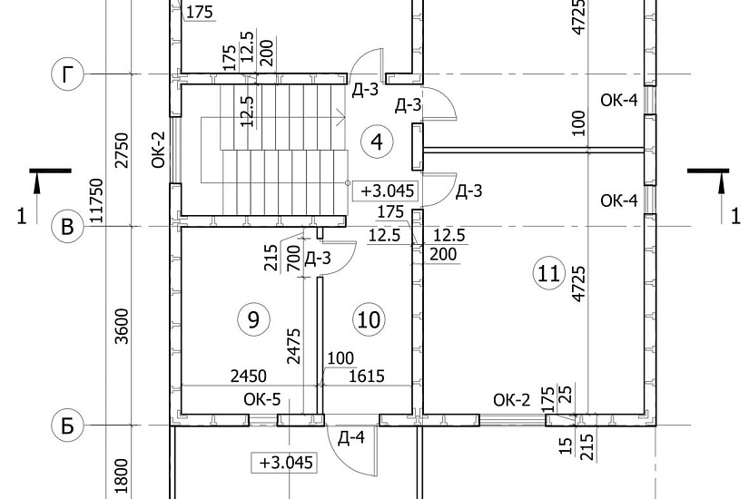 Дом 11,75х7,75-1,5эт-каркасник-КД