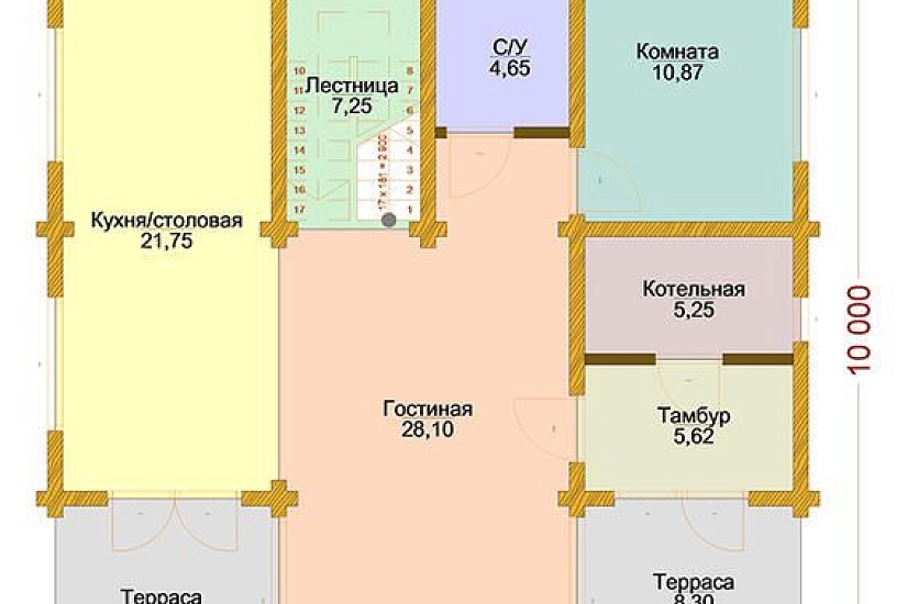 Дом из клееного бруса КБ-184