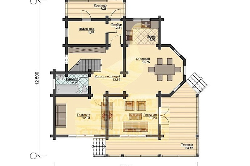 Проект дома Д-54 Проект дома Д-54