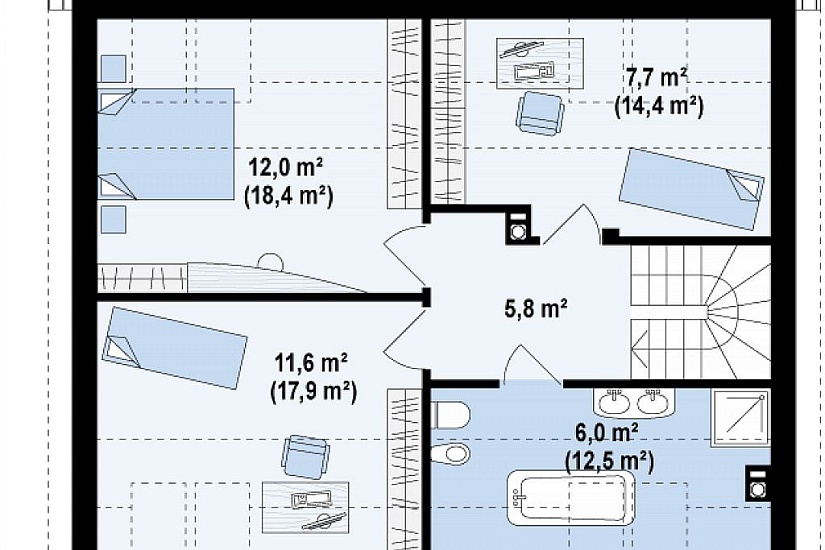 Каркасный дом КД-140