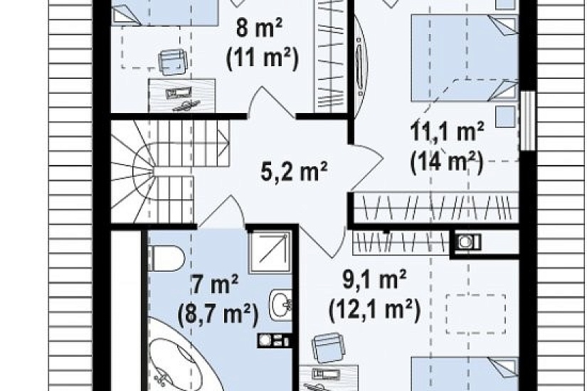 Дом ГБ 107 кв.м