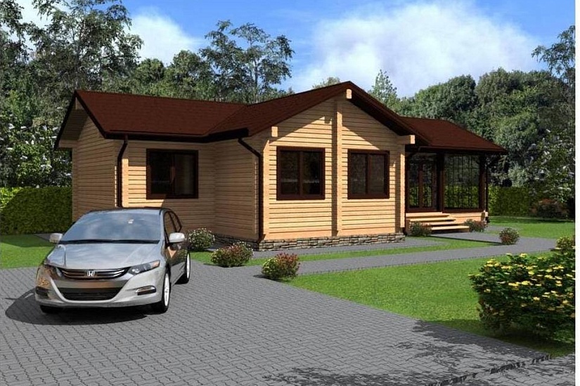 Дом-баня из профилированного бруса