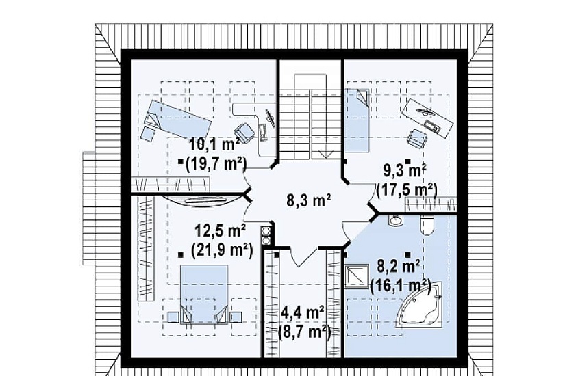 ДОМ ИЗ ГАЗОБЕТОНА ГД-143