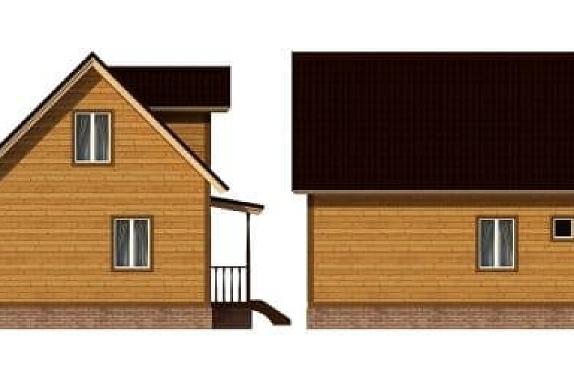 ДОМ ИЗ БРУСА ДБр-93б