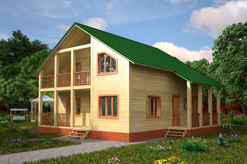 Каркасный дом 8*9