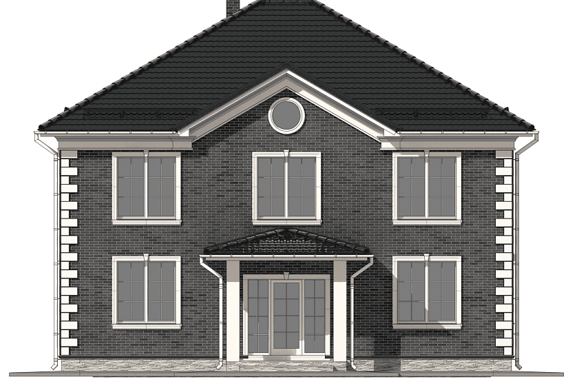 Дом-газосиликатные блоки 400 мм-11900х15300мм-2эт.-АР-РП