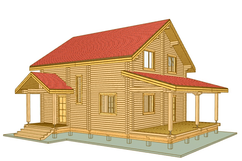 Дом-брус-2этажа-9500х12000-АР-КД