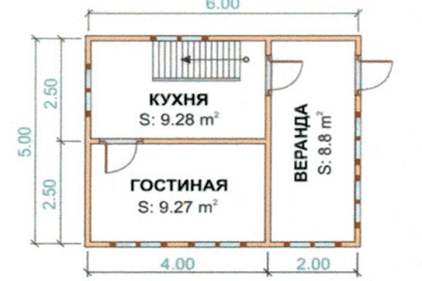 Дом из бруса 5*6 к1п6