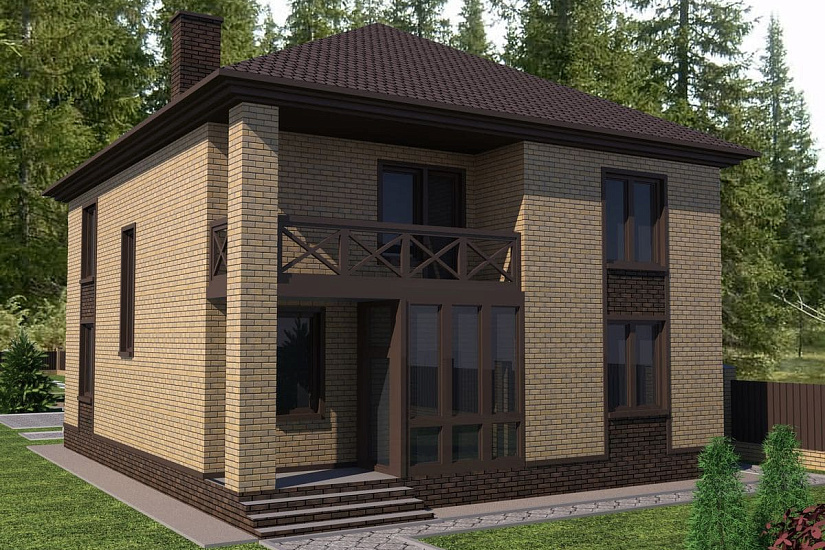 Кирпичный дом 10*10