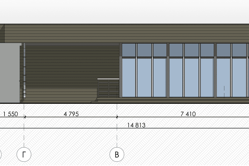 Дом-блочный 300мм-20980х15317мм-1эт-АР