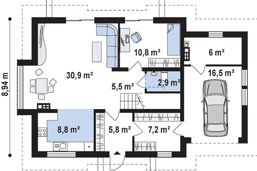 ДОМ ИЗ ГАЗОБЕТОНА ГД-165б