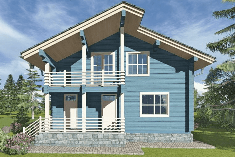 Дом-брус230х188мм-13300х11600мм-1,5эт-АР-КР Дом-брус230х188мм-13300х11600мм-1,5эт-АР-КР