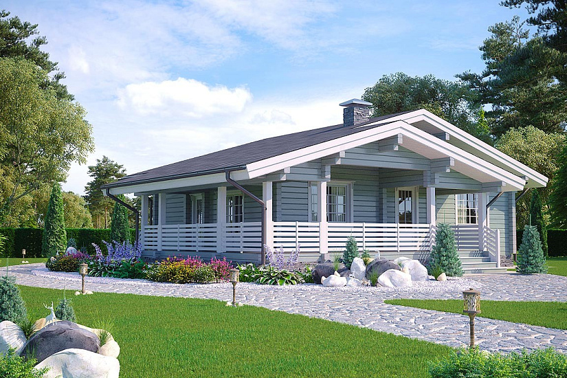 Проект дома из бруса №343 Проект дома из бруса №343