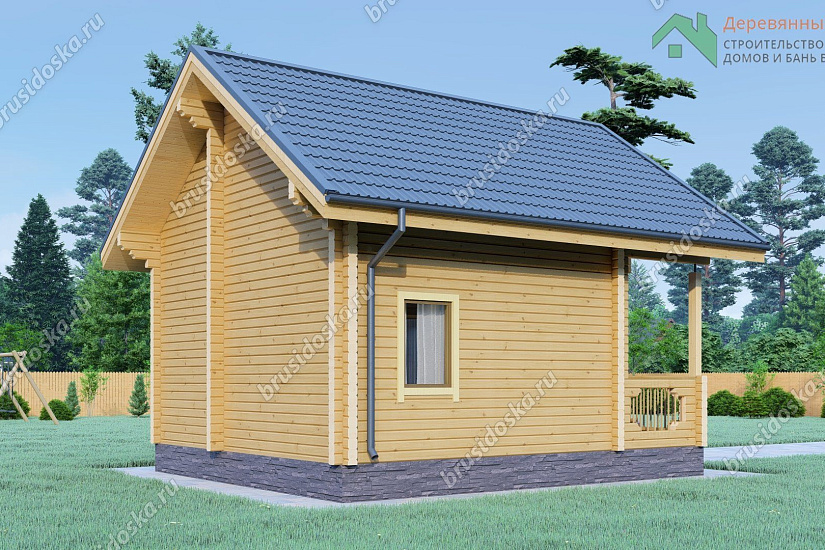 Баня 6х7 из бруса Баня 6х7 из бруса