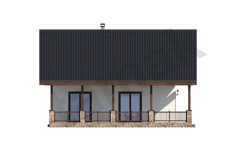 Дом из клееного бруса Шале БШ-4-1-226