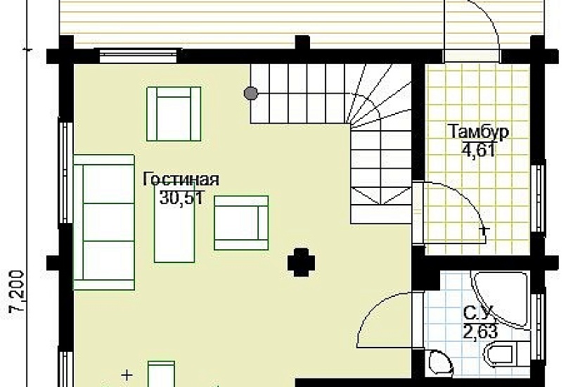 Дом ПБ 121 кв.м.