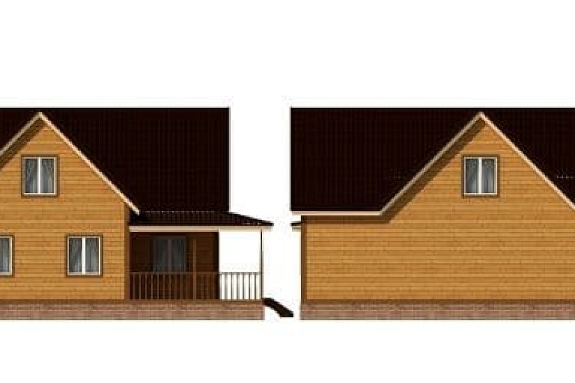 ДОМ ИЗ БРУСА ДБр-198