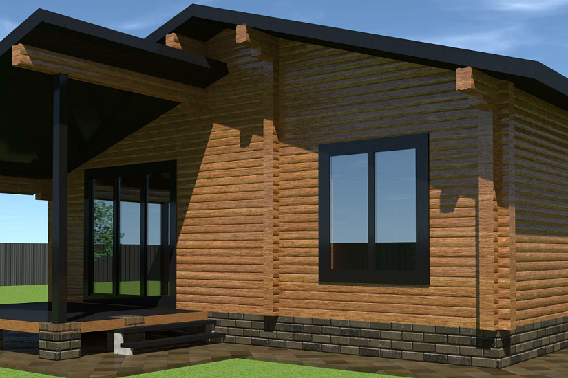 Дом-брус-1этаж-9000х10500-АР Дом-брус-1этаж-9000х10500-АР