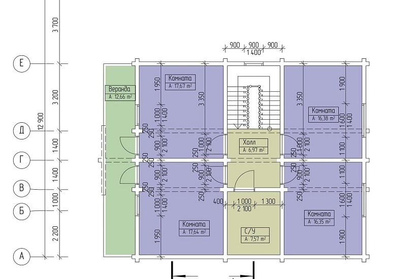 Дом-брус150х150-12900х14000-1,5эт-АР