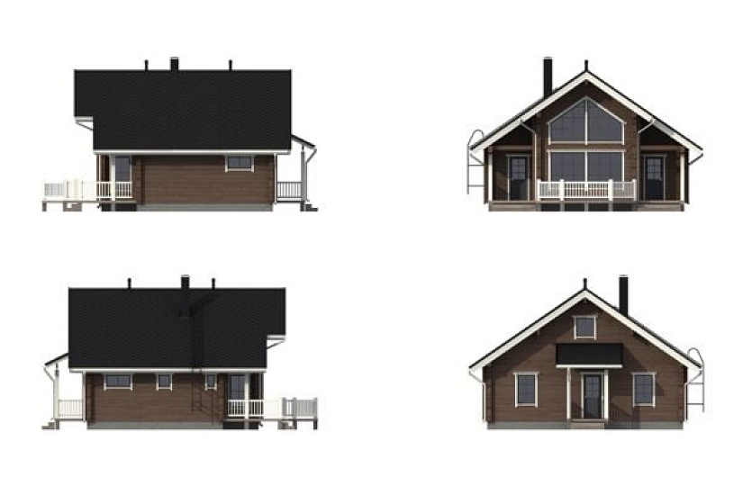 Дом из бруса Абзаково 80s Дом из бруса Абзаково 80s