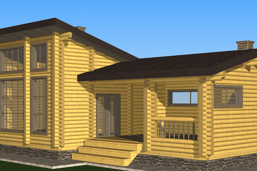 Баня-бревно200мм-13700х7200мм-1эт-АР