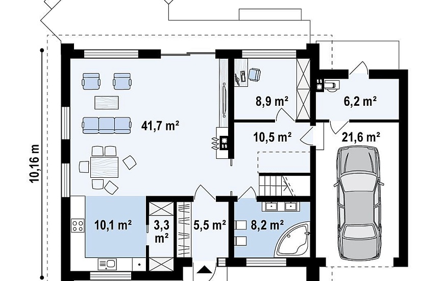 ДОМ ИЗ ГАЗОБЕТОНА ГД-177