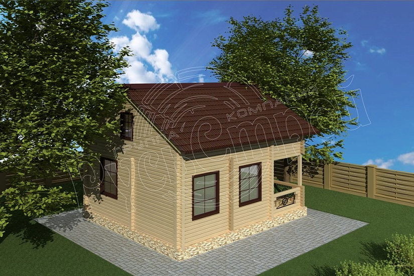 ПРОЕКТ Б-24 БАНЯ ИЗ ПРОФИЛИРОВАННОГО БРУСА