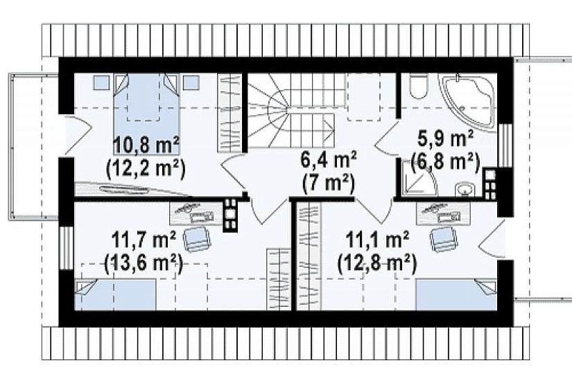 ДОМ ИЗ ГАЗОБЕТОНА ГД-136б