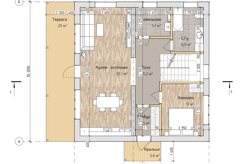 Дом-газобетон-2этажа-10000х11500-ЭП