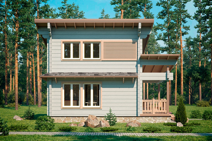 Проект дома из бруса №322 Проект дома из бруса №322