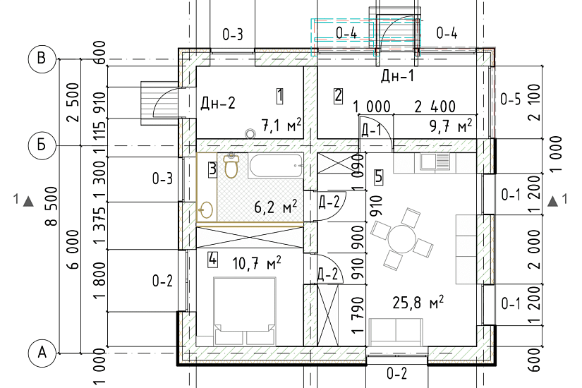 Дом-кирпич-8500х8500мм-1эт-АР-КР