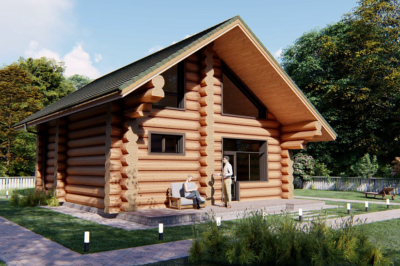 Дом-бревно-450мм-8450х8450-ЭП